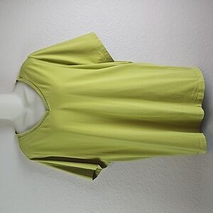 Catherines | Women's Chartreuse Green Short Sleeve Suprema Collection Tee Sz 1X
